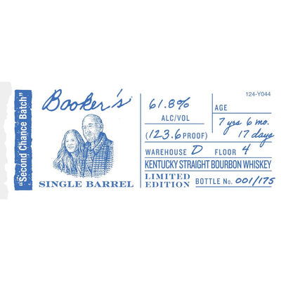 Booker’s Single Barrel "Second Chance Batch" Bourbon - Main Street Liquor