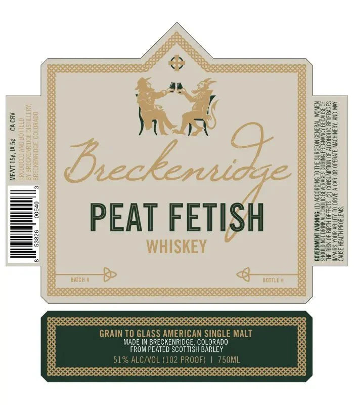 Breckenridge Peat Fetish American Single Malt Whiskey 750mL - Main Street Liquor