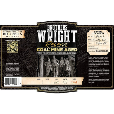 Brothers Wright Reserve Coal Mine Aged Four Grain Bourbon - Main Street Liquor
