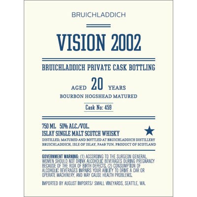 Bruichladdich Vision 2002 20 Year Old - Main Street Liquor