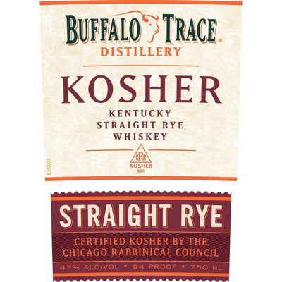 Buffalo Trace Kosher Straight Rye Whiskey - Main Street Liquor