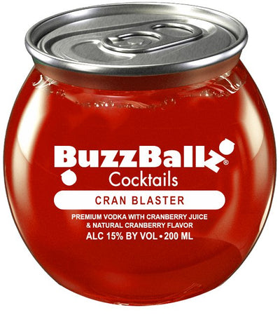 BuzzBallz Cran Blaster 187mL 24 Pack Case - Main Street Liquor