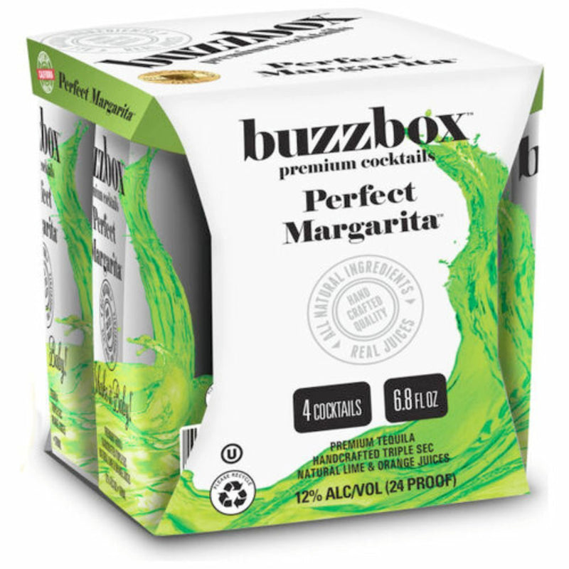 Buzzbox Perfect Margarita Cocktail 4PK - Main Street Liquor