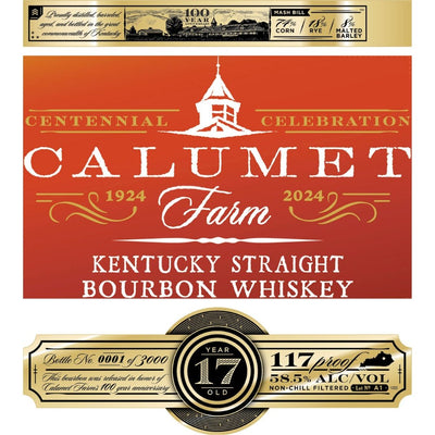 Calumet Farm 100th Anniversary 17 Year Old Bourbon - Main Street Liquor