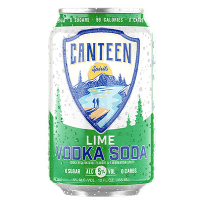 Canteen Lime Vodka Soda 6pk - Main Street Liquor