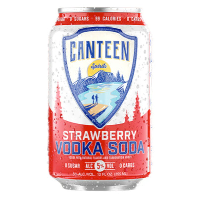 Canteen Strawberry Vodka Soda 6pk - Main Street Liquor