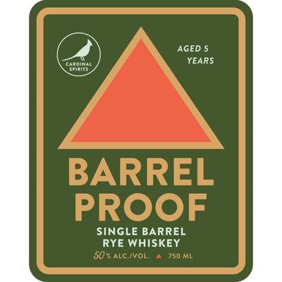 Cardinal Spirits Barrel Proof Single Barrel Rye Whiskey - Main Street Liquor