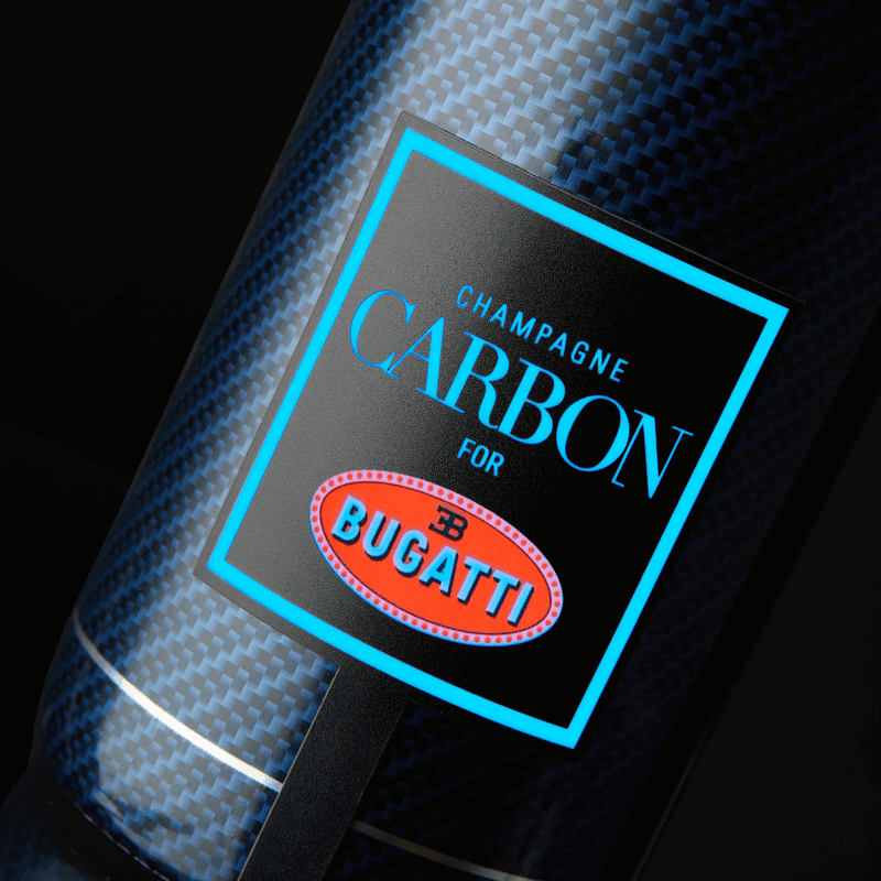 Champagne CARBON Bugatti ƎB.01 | Luminous Edition Limitée Sleeve | Vintage 2002 - Main Street Liquor