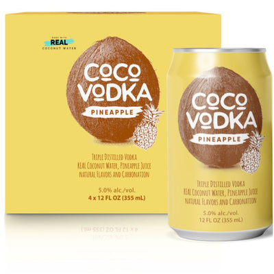 Coco Vodka Pineapple 4PK - Main Street Liquor