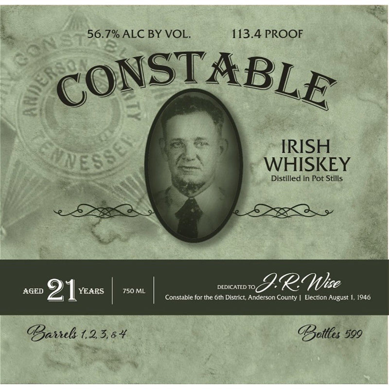 Constable 21 Year Old Irish Whiskey - Main Street Liquor