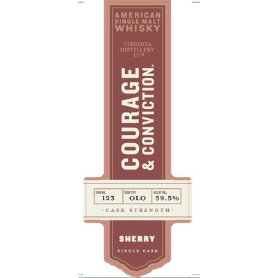 Courage & Conviction Oloroso Sherry Single Cask - Main Street Liquor