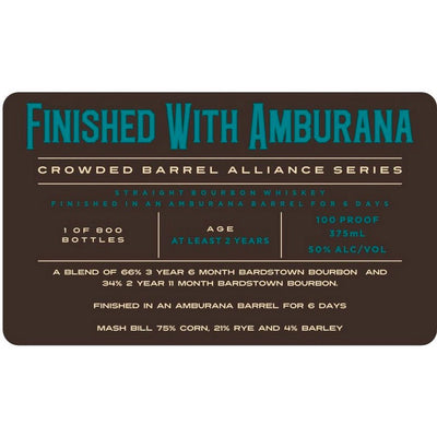 Crowded Barrel Alliance Series Bourbon Finished with Amburana - Main Street Liquor