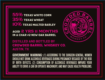 Crowded Barrel "The Bomb" Texas Bourbon Whiskey - Main Street Liquor