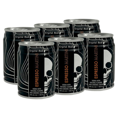 Crystal Head Espresso Martini Canned Cocktail 6-Pack - Main Street Liquor