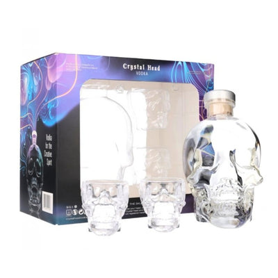 Crystal Head Vodka Gift Set With 2 Skull Cocktail Glasses - Main Street Liquor