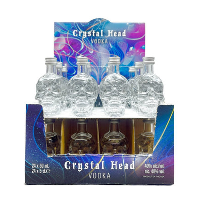 Crystal Head Vodka Mini Shots (50ml x 24 bottles) - Main Street Liquor