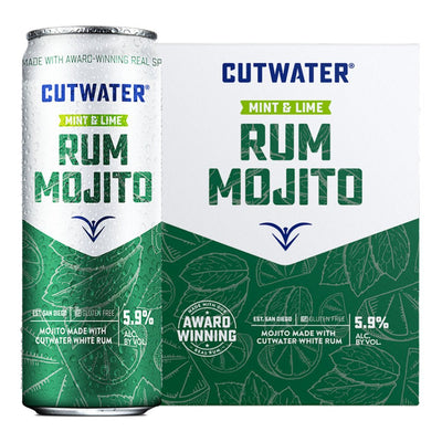 Cutwater Rum Mojito Canned Cocktail 4pk - Main Street Liquor