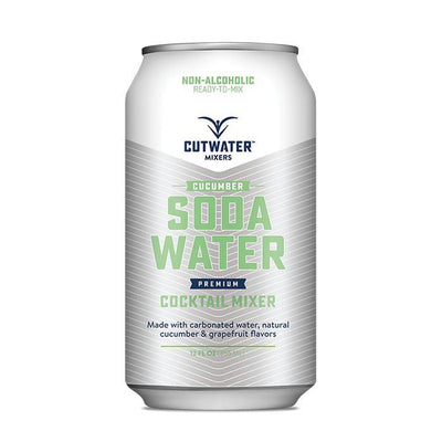 Cutwater Spirits Cucumber Soda Water Mixer (4 Pack – 12 Ounce Cans) - Main Street Liquor
