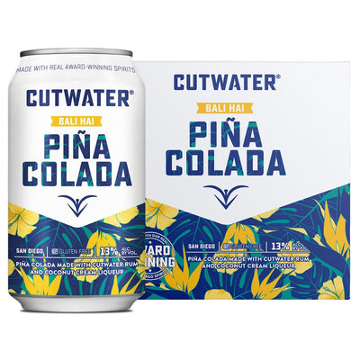 Cutwater Spirits Pina Colada (4 Pack – 12 Ounce Cans) - Main Street Liquor
