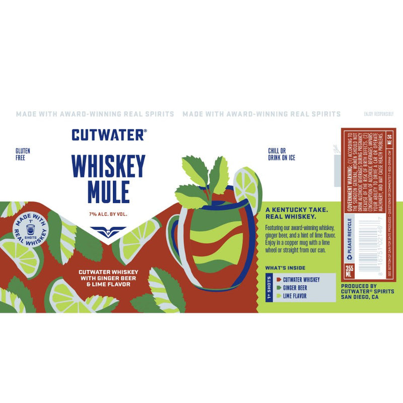 Cutwater Whiskey Mule Canned Cocktail - Main Street Liquor