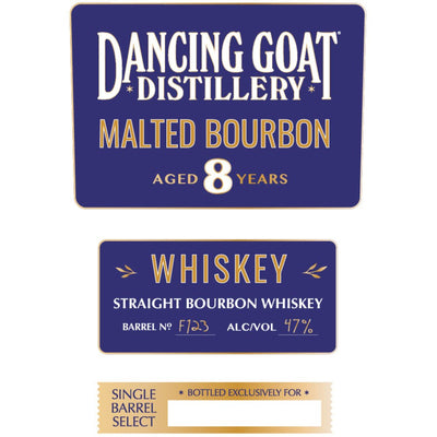 Dancing Goat 8 Year Old Malted Straight Bourbon - Main Street Liquor