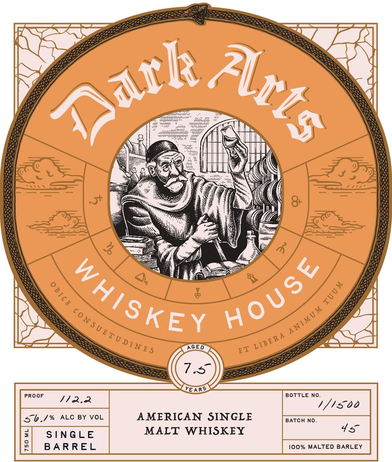 Dark Arts Whiskey House American Single Malt Whiskey Single Barrel 7.5 Years - Main Street Liquor