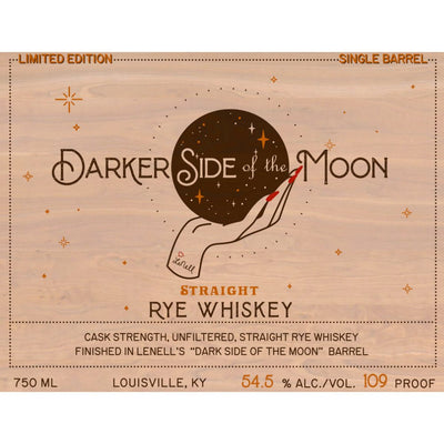 Darker Side of the Moon Straight Rye Whiskey - Main Street Liquor