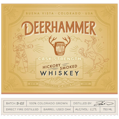 Deerhammer Cask Strength Hickory Smoked Whiskey - Main Street Liquor