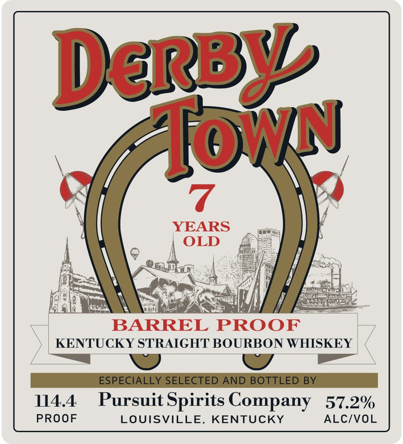 Derby Town 7 - Year - Old Barrel Proof Kentucky Straight Bourbon Whiskey 375ml - Main Street Liquor