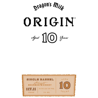 Dragon’s Milk Origin 10 Year Old Single Barrel Bourbon - Main Street Liquor