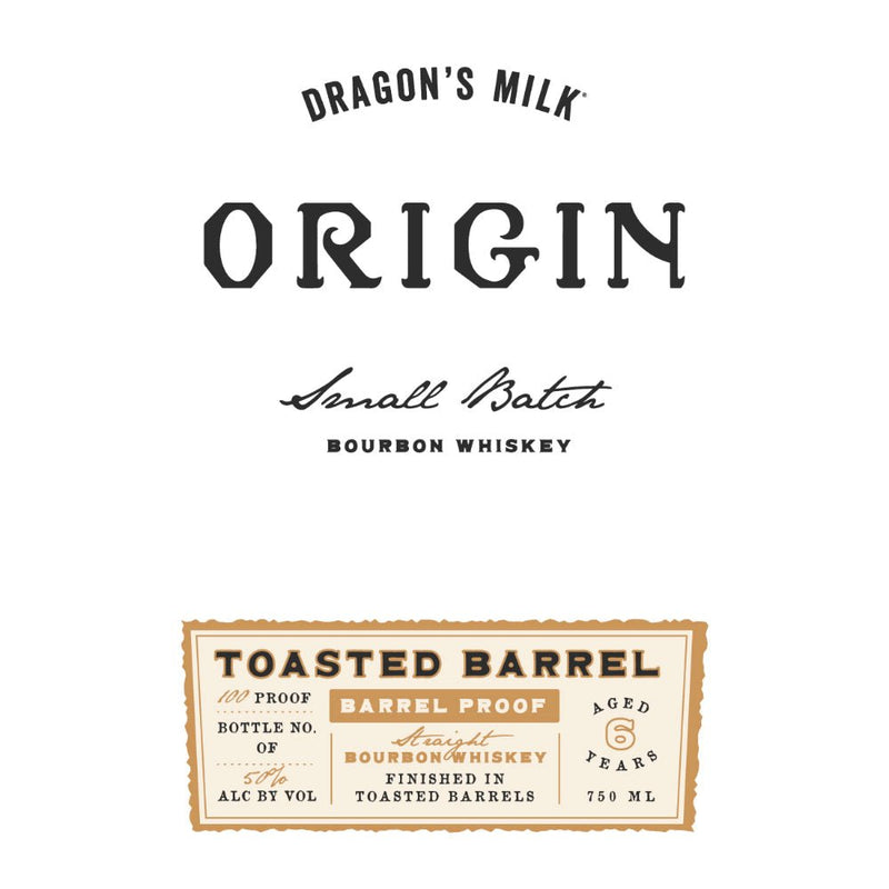 Dragon’s Milk Origin Small Batch Toasted Barrel Bourbon - Main Street Liquor