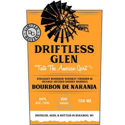 Driftless Glen Bourbon de Naranja - Main Street Liquor