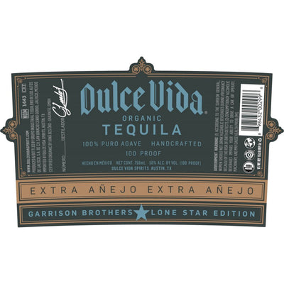 Dulce Vida Extra Anejo Tequila Lone Star Edition - Main Street Liquor