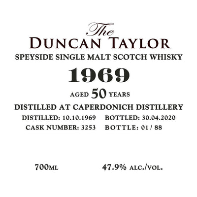 Duncan Taylor Caperdonich Distillery 50 Year Old 1969 - Main Street Liquor