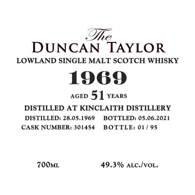 Duncan Taylor Kinclaith Distillery 51 Year Old 1969 - Main Street Liquor