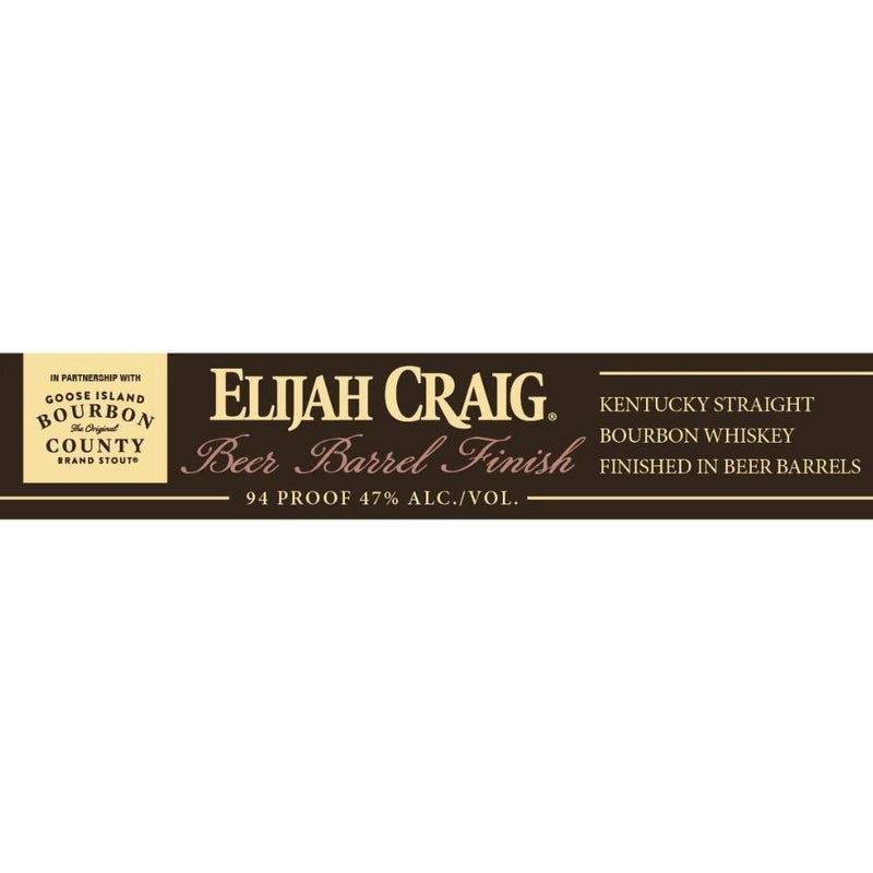 Elijah Craig Beer Barrel Finished - Main Street Liquor