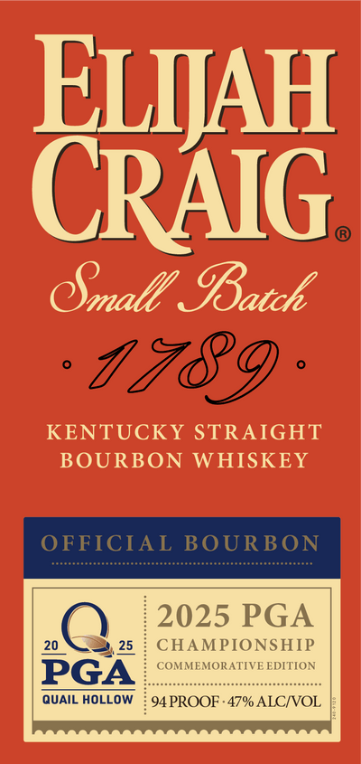 Elijah Craig Small Batch 2025 PGA Championship Kentucky Straight Bourbon Whiskey Limited Edition Commemorative Bottle - Main Street Liquor