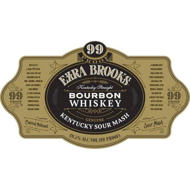 Ezra Brooks Kentucky Sour Mash Straight Bourbon 99 Proof 1.75L - Main Street Liquor