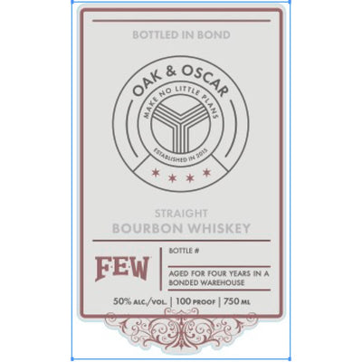 FEW Oak & Oscar Bottled in Bond Straight Bourbon - Main Street Liquor