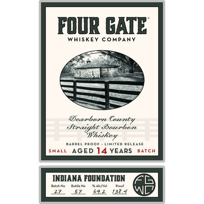 Four Gate 14 Year Old Indiana Foundation Straight Bourbon - Main Street Liquor