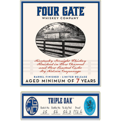 Four Gate 7 Year Old Triple Oak Straight Whiskey - Main Street Liquor