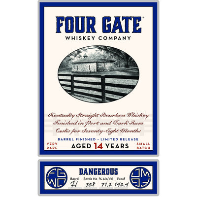 Four Gate Dangerous 14 Year Old Bourbon - Main Street Liquor