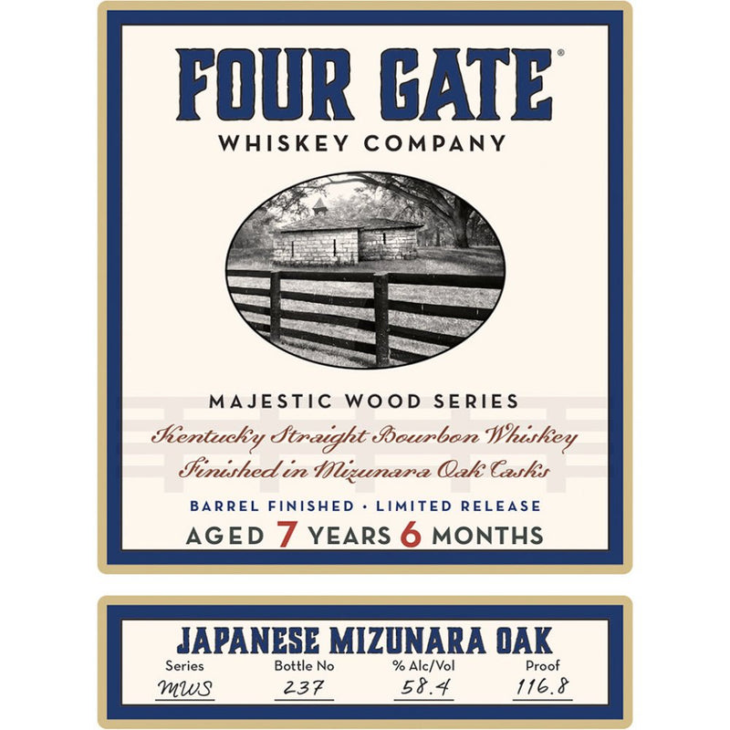 Four Gate Majestic Wood Series Japanese Mizunara Oak Bourbon - Main Street Liquor