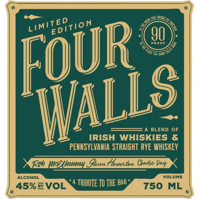 Four Walls Irish American Whiskey - Main Street Liquor