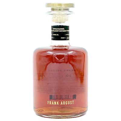 Frank August Single Barrel Bourbon - Main Street Liquor