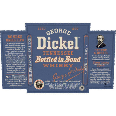 George Dickel Bottled in Bond 11 Year Old - Main Street Liquor