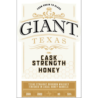 Giant Texas Cask Strength Honey Bourbon - Main Street Liquor