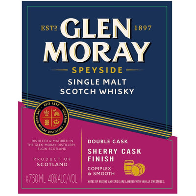 Glen Moray Double Cask Sherry Cask Finish Single Malt Scotch - Main Street Liquor