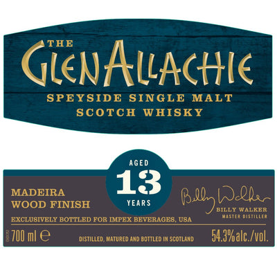 GlenAllachie 13 Year Old Madeira Wood Finish ImpEx Exclusive - Main Street Liquor