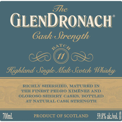 Glendronach Cask Strength Batch 11 - Main Street Liquor